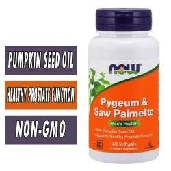 NOW Pygeum and Saw Palmetto - 60 Softgels