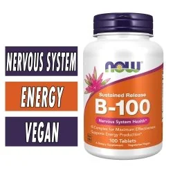 NOW Vitamin B-100 (Veg Capsules / Tablets)