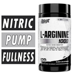 Nutrex L-Arginine 1000 - 120 Capsules Bottle Image