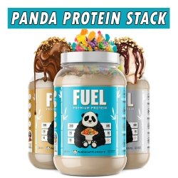 Panda Protein Stack (OG Flavors Vanilla, Chocolate, Fruity)  Bottle Image