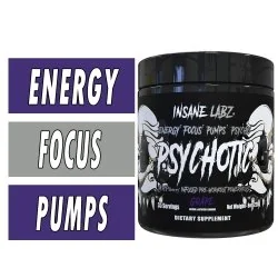 Insane Labz Psychotic Black - 35 Servings Bottle Images