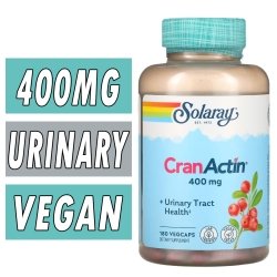 Solaray CranActin - 400 mg - 180 Veg Capsules Bottle Image