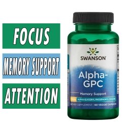 Swanson Alpha GPC - 300 mg - 60 Veggie Capsules