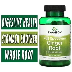 Swanson Full Spectrum Ginger Root - 540 mg - 100 Caps Image