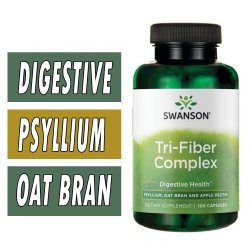 Swanson Tri-Fiber Complex - 100 Capsules Bottle Image