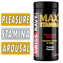 Swiss Navy MAX Stamina 60 Caps Bottle Image