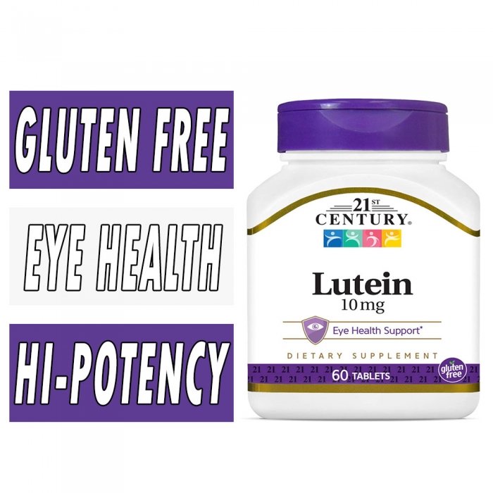 21st Century Lutein 10 mg 60 Tabs 