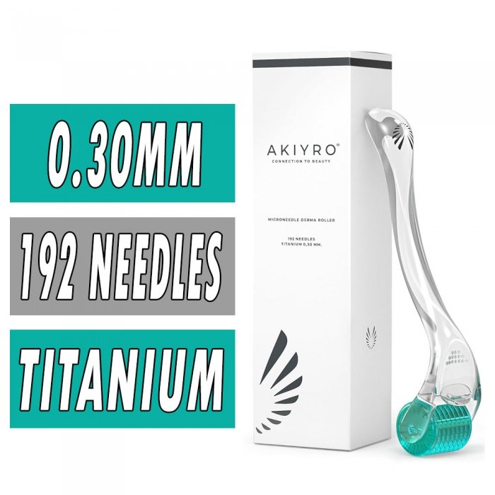 Akiyro Derma Roller - Titanium - 0.30 mm - 192 Micro Needles Box Image