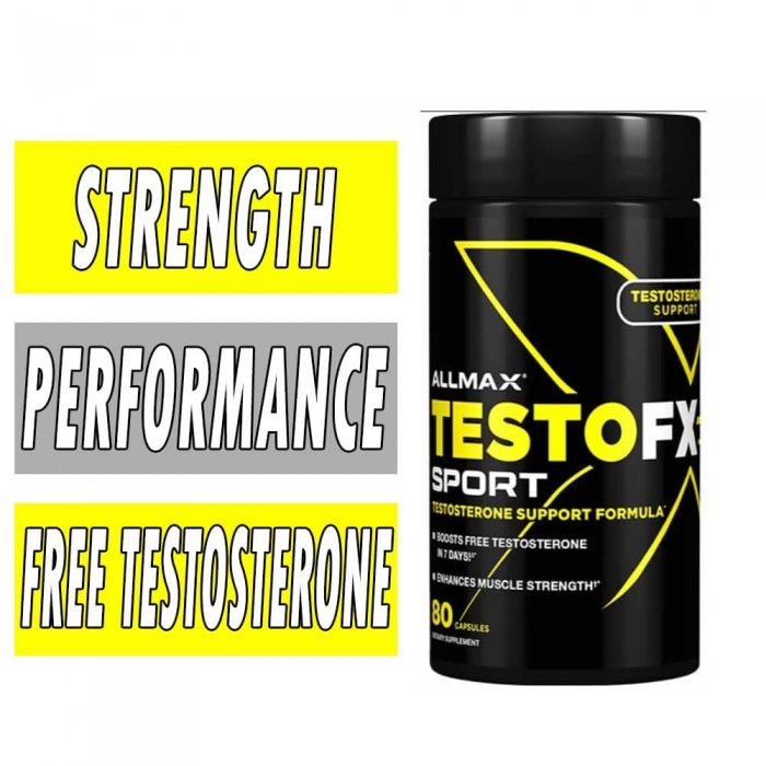 TestoFx Sport - Allmax - 80 Capsules Bottle Image