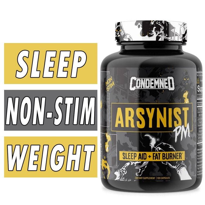 Arsynist PM - Condemned Labz - 120 Capsules - Sleep Aid Fat Burner Bottle Image