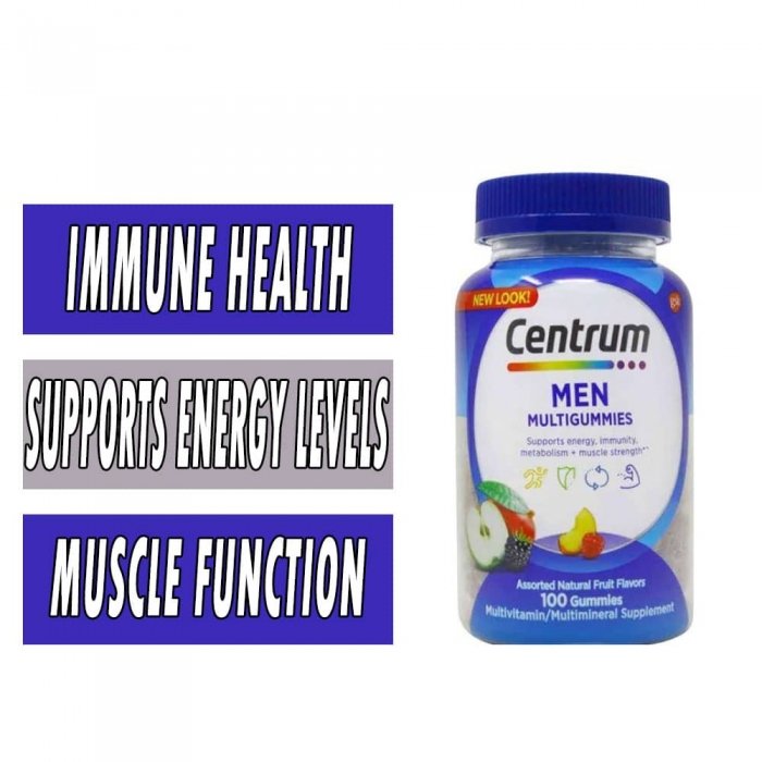 Centrum MultiGummies Men - Assorted Fruit - 100 Count bottle image