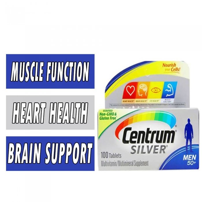 Centrum Silver MultiVitamin for Men 50+ - 100 Tablets bottle image