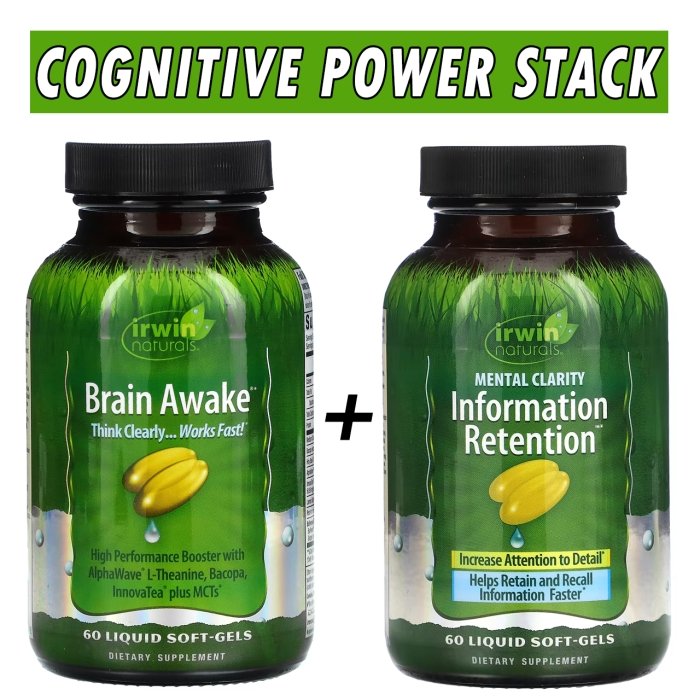 Cognitive Power Stack - Irwin Naturals Bottle Image