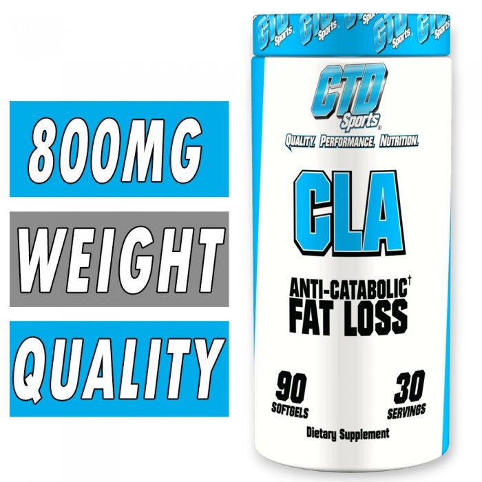 CTD Sports CLA - 800 mg - 90 Softgels Bottle Image