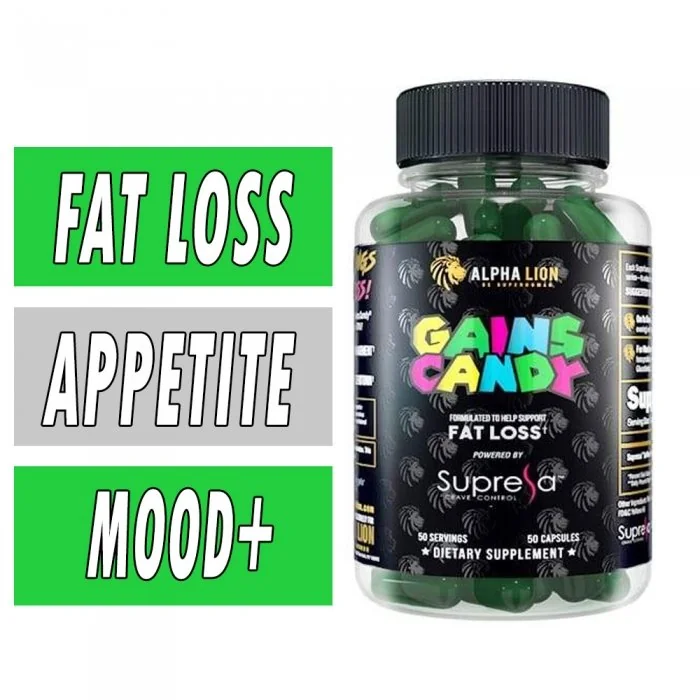 Gains Candy Supresa - Alpha Lion - 50 Capsules Bottle Image