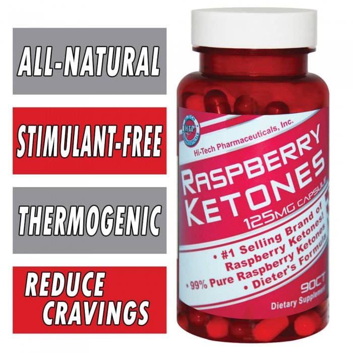 Hi-Tech Pharmaceuticals Raspberry Ketones, 90 Caps