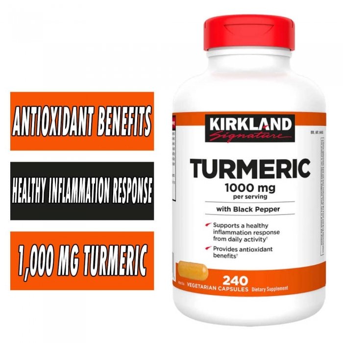 Kirkland Turmeric - 1000 mg - 240 Capsules