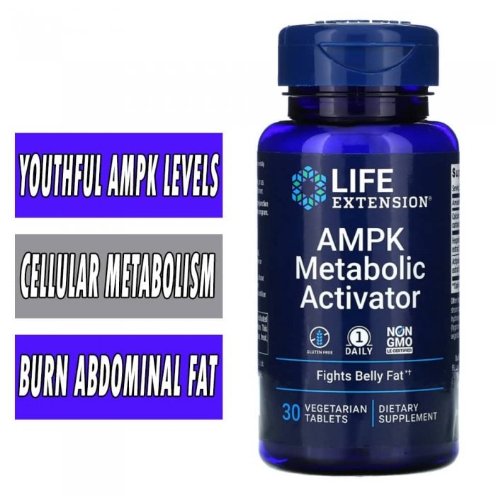 AMPK Metabolic Activator - Life Extension - 30 Veg Tablets