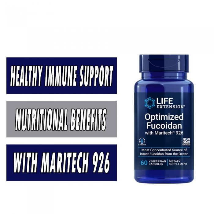 Life Extension Optimized Fucoidan with Maritech 926 - 60 Veg Caps bottle image