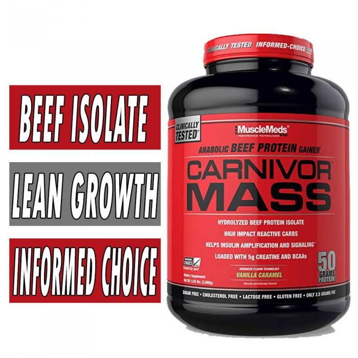 Carnivor Mass By MuscleMeds, Chocolate Fudge 5.7lb