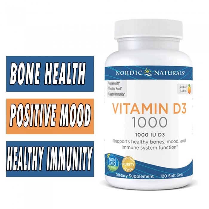 Nordic Naturals Vitamin D3 - 1000 mg  - 120 Softgels