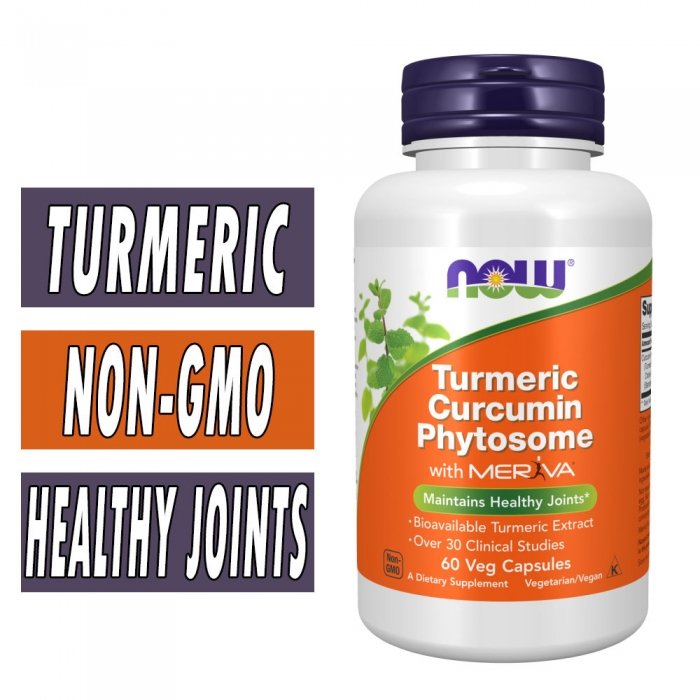 NOW Curcumin Phytosome - 60 Veg Capsules Image