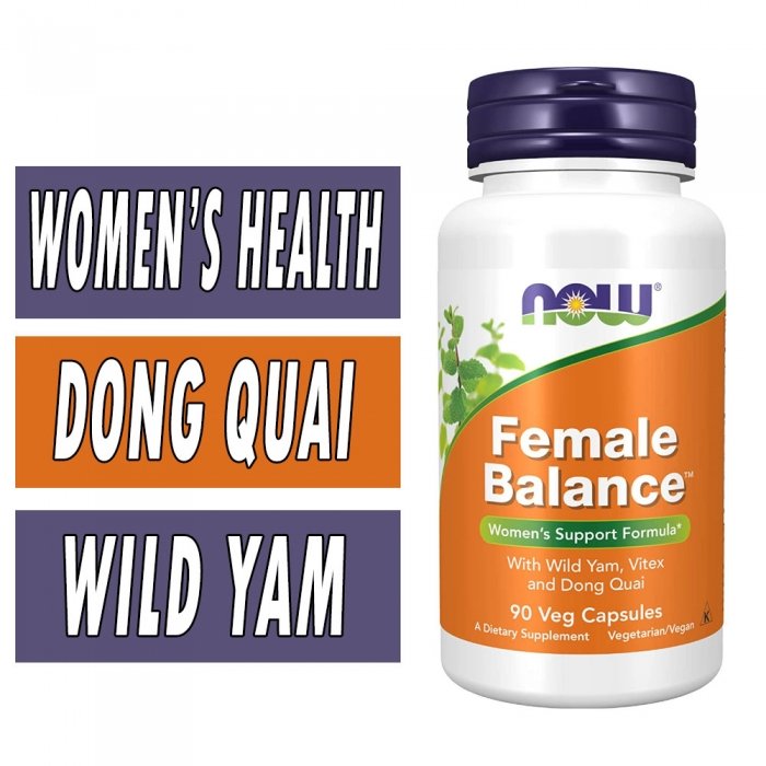 NOW Female Balance - 90 Veg Caps Bottle Image