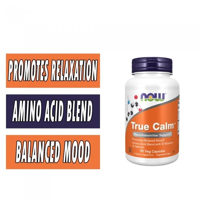 NOW True Calm - 90 Veg Capsules bottle image