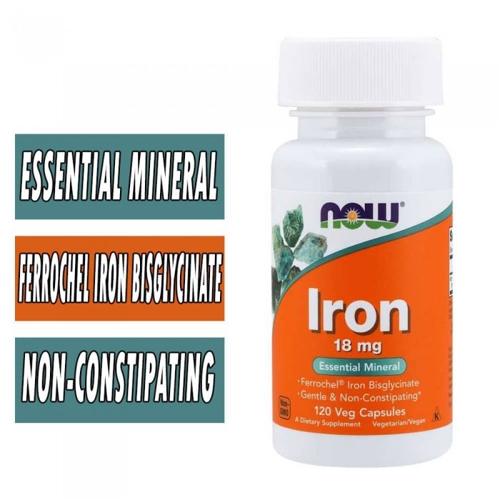 NOW Iron (Veg Capsules)