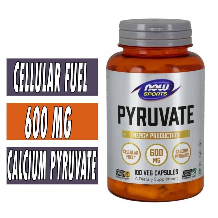 NOW Pyruvate 600 mg - 100 veg capsules