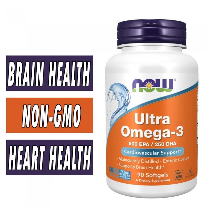 NOW Foods, Ultra Omega-3, 90 Softgels