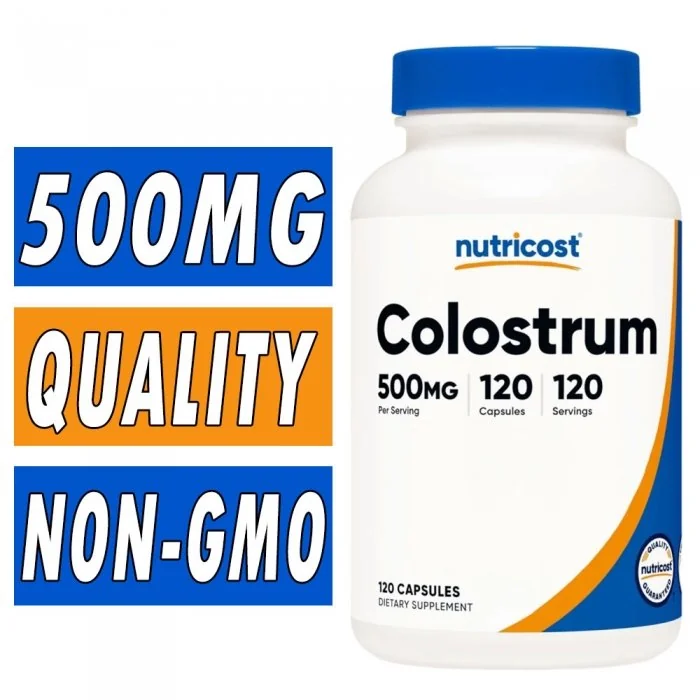 Nutricost Colostrum - 500 mg - 120 Capsules Bottle Image