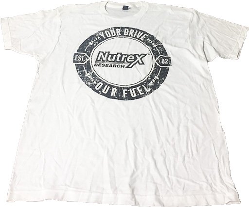 Nutrex T-Shirt, White, X-Large