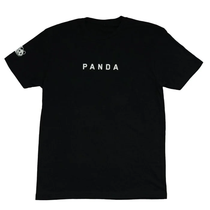 PANDA Minimal Unisex CVC Crewneck T-Shirt Front Image