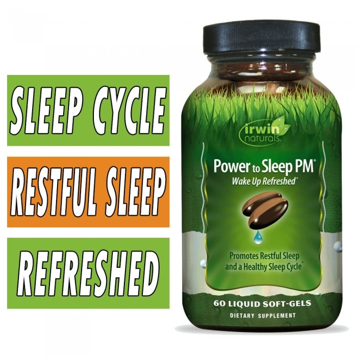 Power to Sleep PM - Irwin Naturals - 60 Liquid Softgels Bottle Image