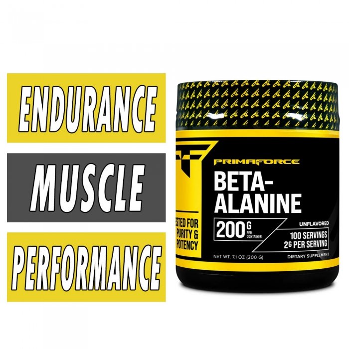 PrimaForce Beta Alanine - Unflavored - 200 Grams Bottle Image