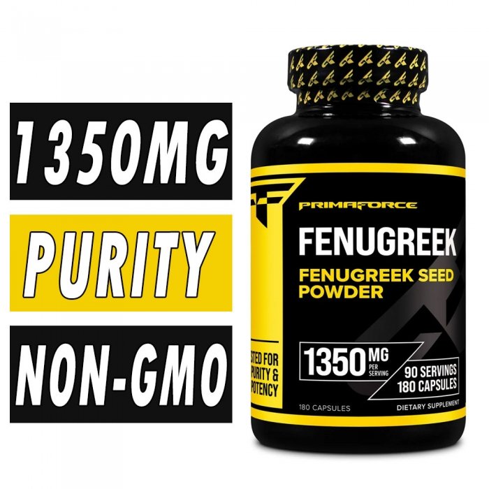 PrimaForce Fenugreek - 1350 mg - 180 Capsules Bottle Image