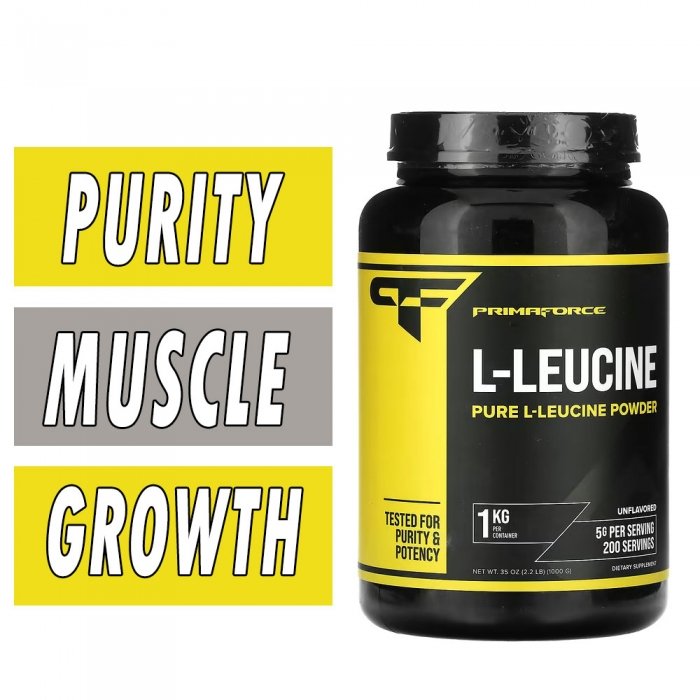 PrimaForce L-Leucine Powder - Unflavored - 2.2LB Bottle Image