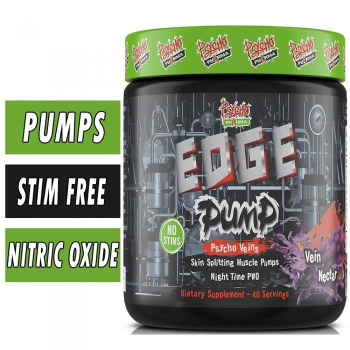 Bottle Image of Psycho Pharma Edge Pump - 40 Servings