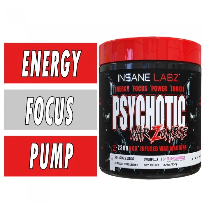 Insane Labz Psychotic War Zombie - Watermelon - 30 Servings - Image