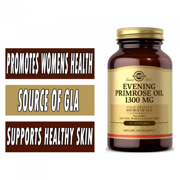 Solgar Evening Primrose Oil - 1300 mg - 60 Softgels