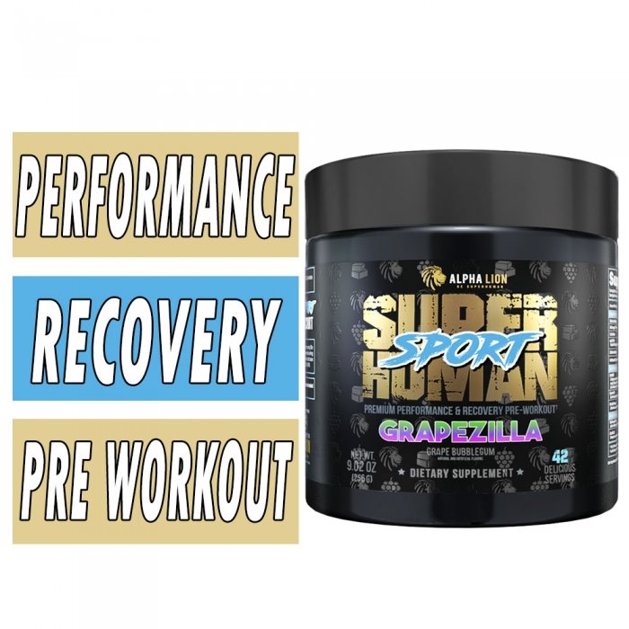 SuperHuman Sport - Grapezilla - 42 Servings - Bottle Image