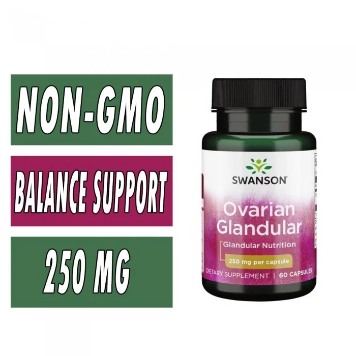 Swanson Ovarian Glandular - 250 mg - 60 Capsules Bottle Image