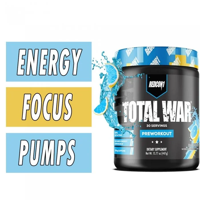 Total War Pre Workout - Redcon1 - 30 Servings Bottle Image