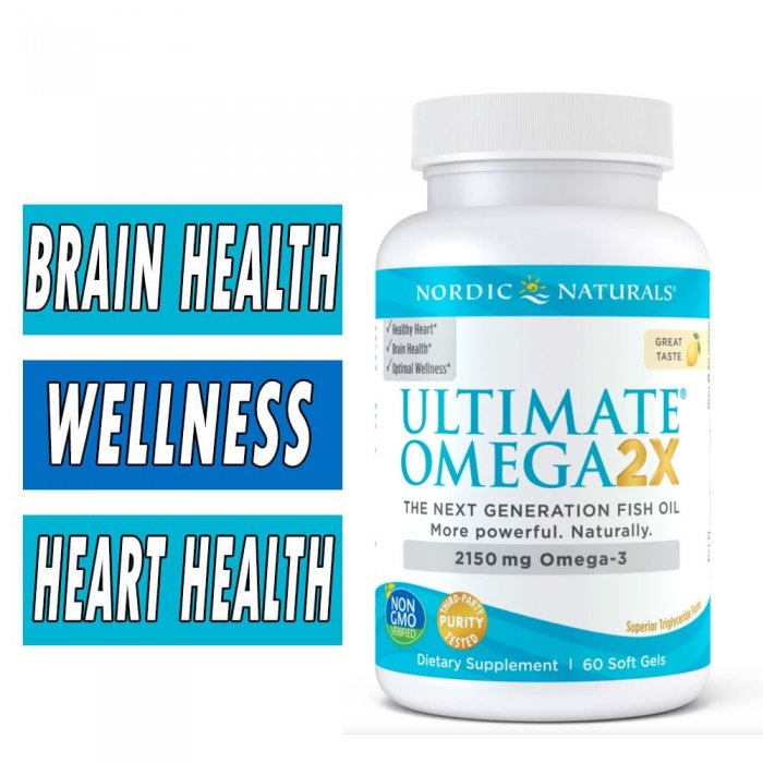 Nordic Naturals Ultimate Omega 2x - 60 Softgels