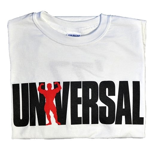 Universal Nutrition White Logo T-Shirt Medium