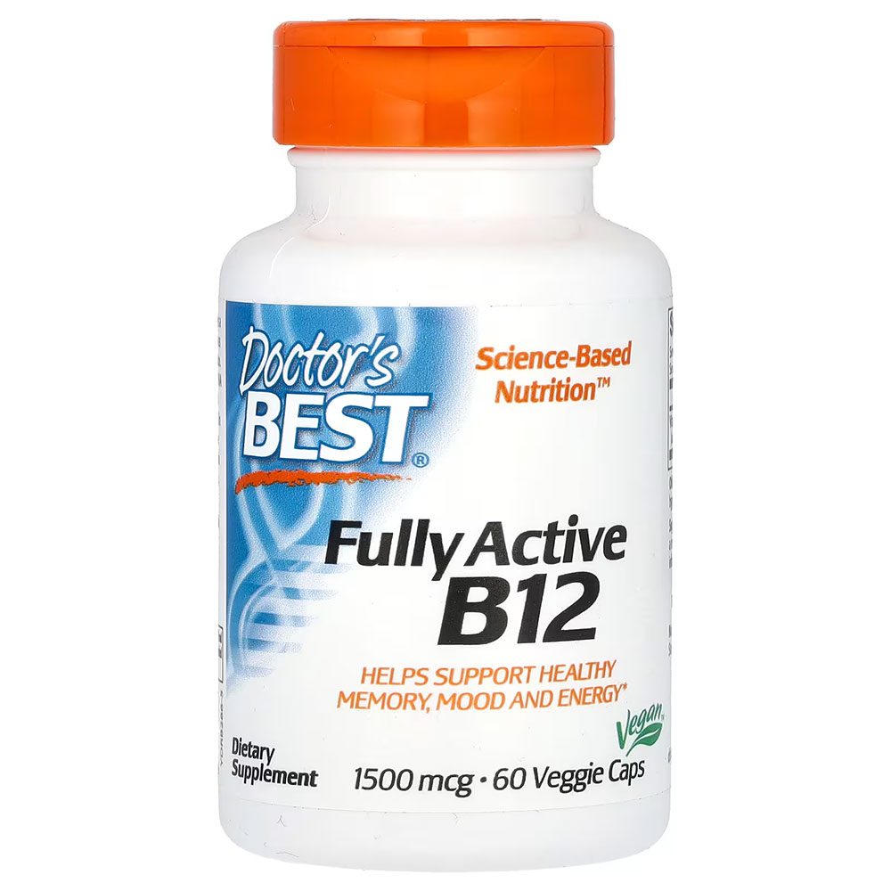 Doctor's Best Fully Active B12 - 1500 mcg - 60 Veggie Caps