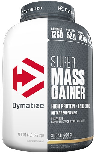 Super Mass Gainer By Dymatize Nutrition, Sugar Cookie, 6lb 