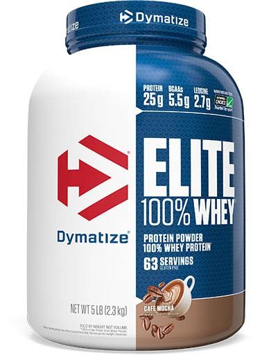 Dymatize Elite Whey Protein, Cafe Mocha 5 lbs