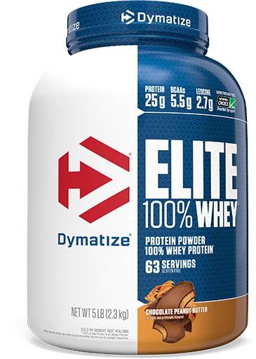 Dymatize Elite Whey Protein, Chocolate Peanut Butter, 5lb 